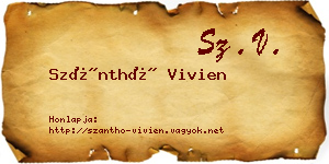 Szánthó Vivien névjegykártya