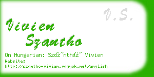 vivien szantho business card